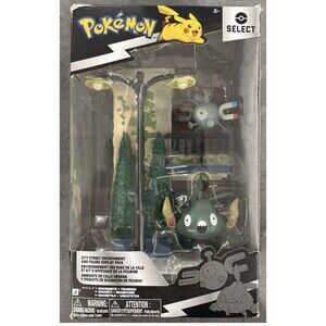 Pokemon Select City Street Environment Set Magnemite & Trubbish Series 5 NEW